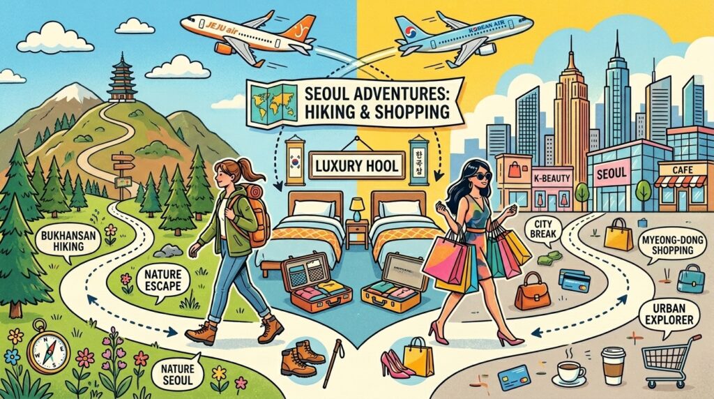 インスパイアホテル 旅スタイル・別行動イラスト