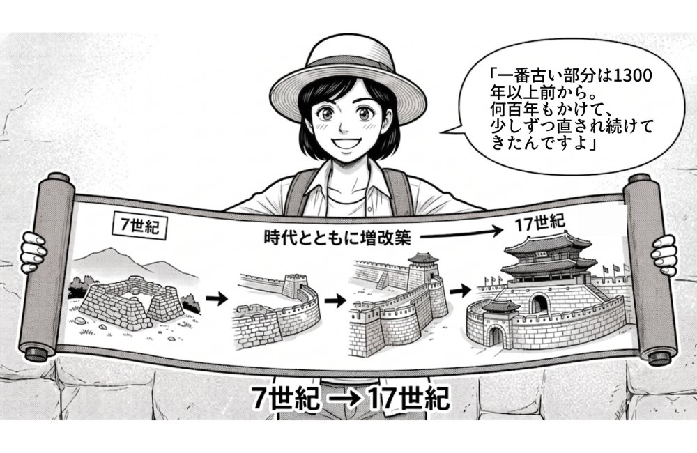 7世紀から1300年以上、直され続けてきた