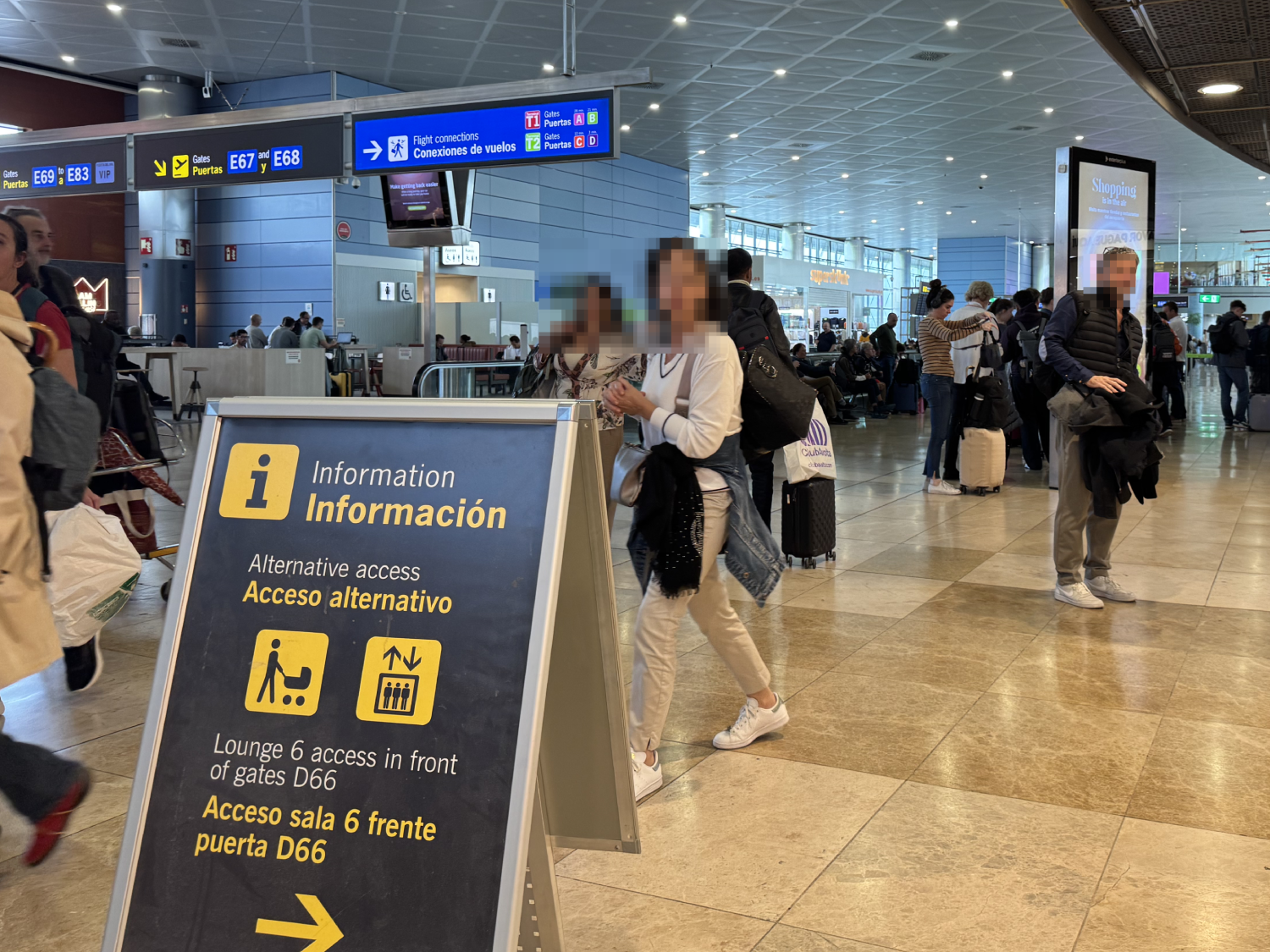 マドリッド・バラハス空港で搭乗までの時間を過ごした待合エリア