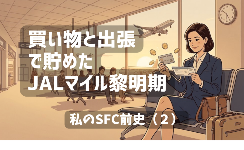 買い物と出張で貯めたJALマイル黎明期｜私のSFC前史（2）