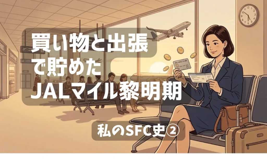 私のSFC史② 買い物と出張で貯めたJALマイル黎明期