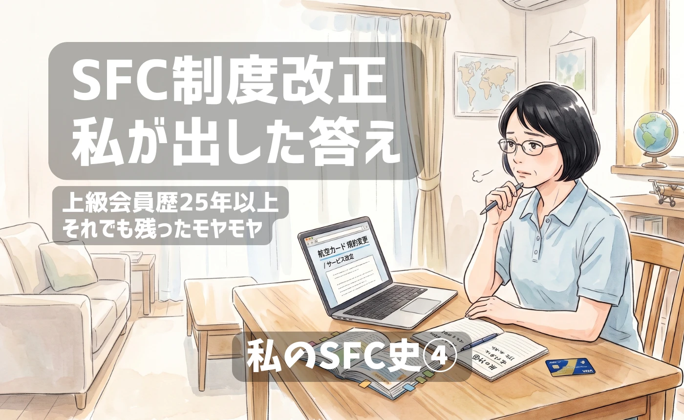 私のSFC史④ SFC制度改正、私が出した答え